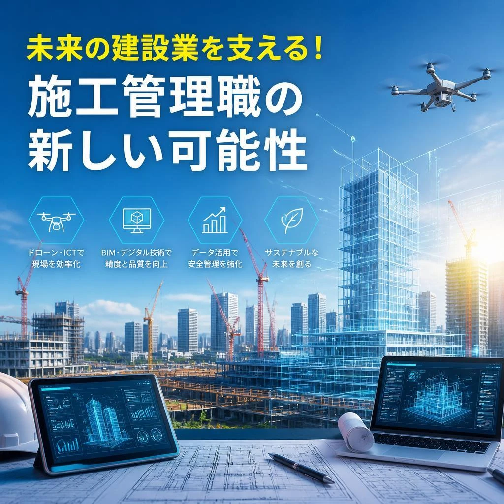未来の建設業を支える！施工管理職の新しい可能性