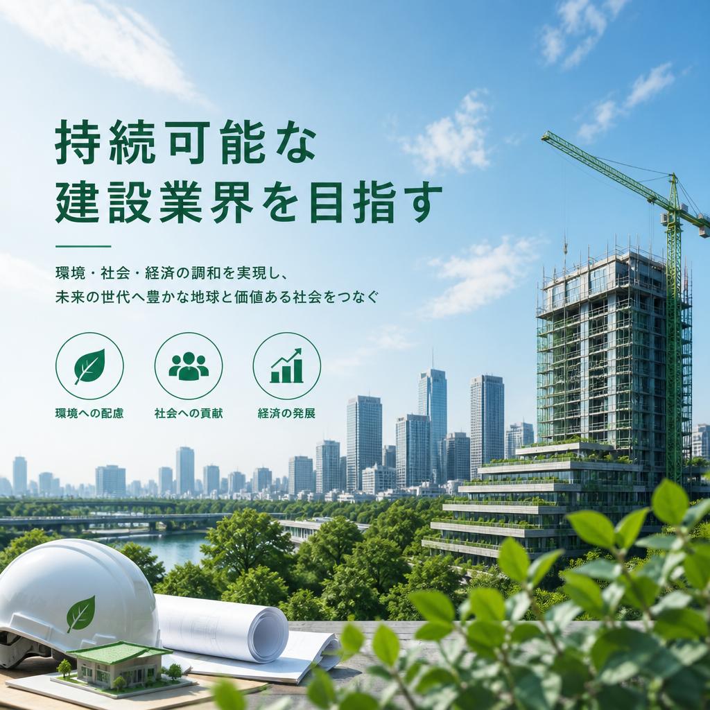 持続可能な建設業界を目指す