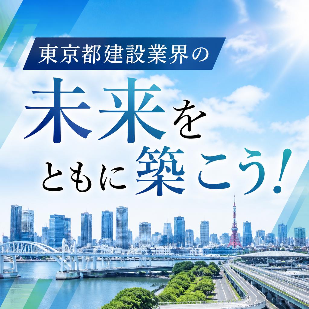 東京都建設業界の未来をともに築こう！