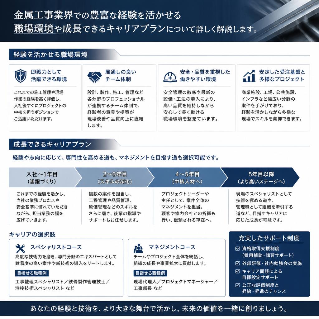 4. 業界経験者が活躍できる職場環境