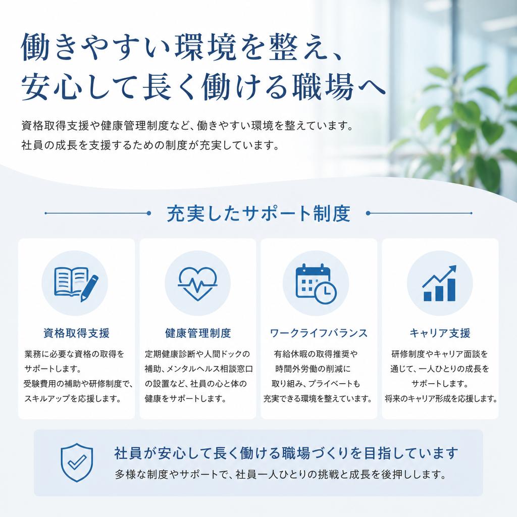 充実した福利厚生