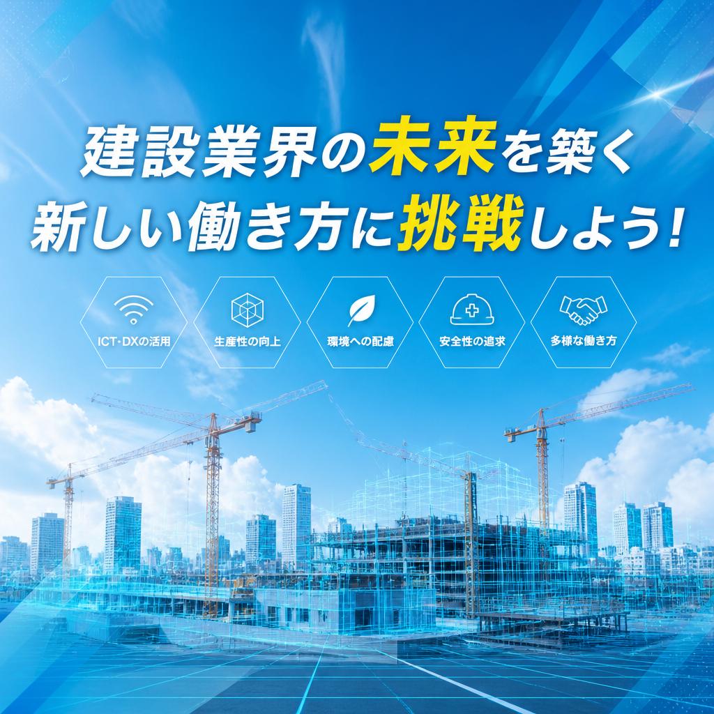 建設業界の未来を築く新しい働き方に挑戦しよう！