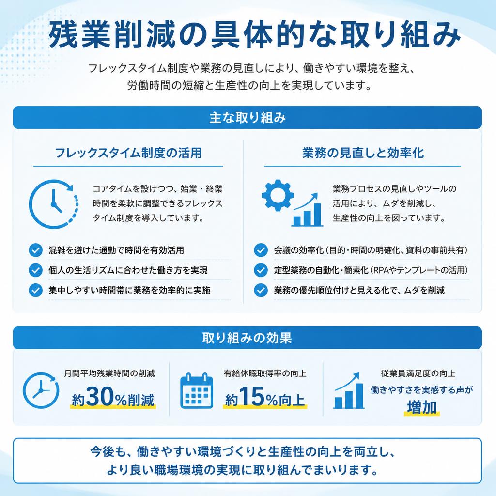 残業削減の取り組み