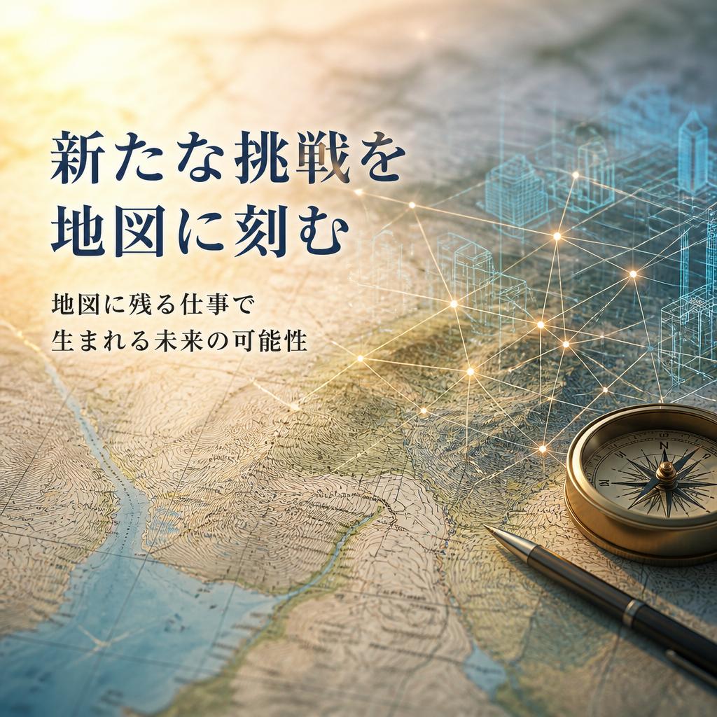 新たな挑戦を地図に刻む - 地図に残る仕事で生まれる未来の可能性