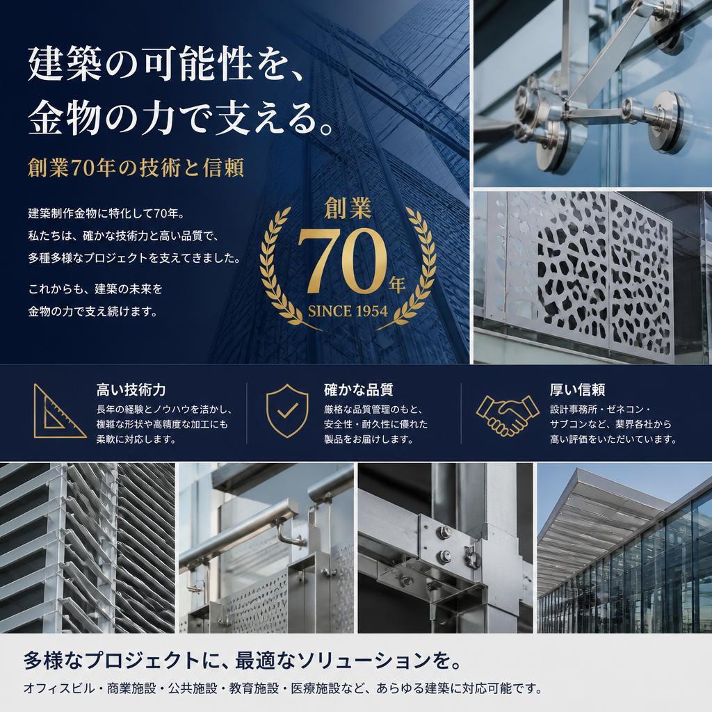 70年以上の信頼と実績