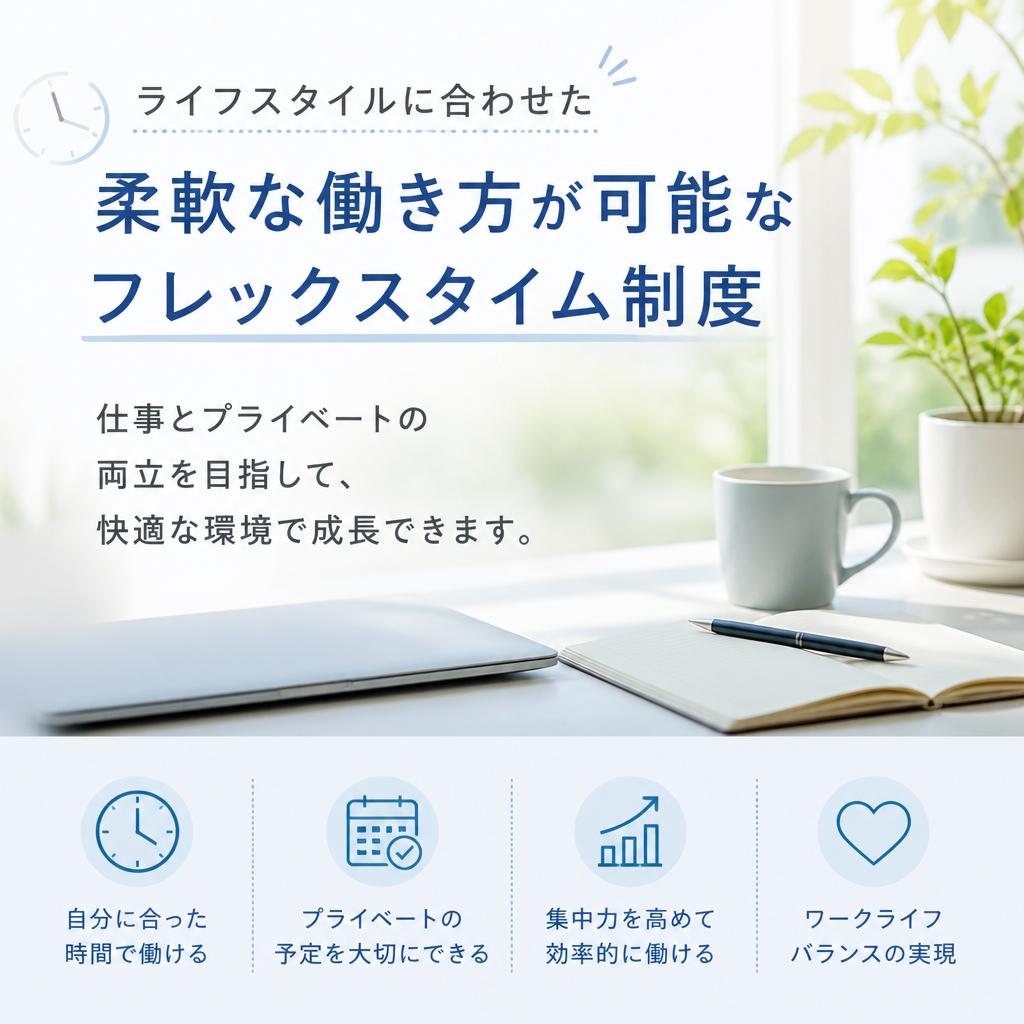 フレックス制度の魅力とは？