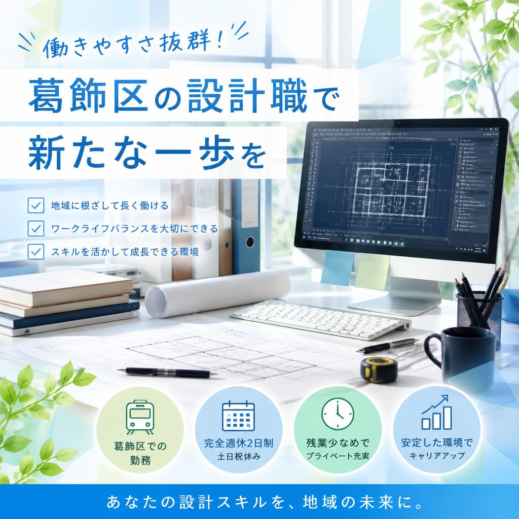 働きやすさ抜群！葛飾区の設計職で新たな一歩を