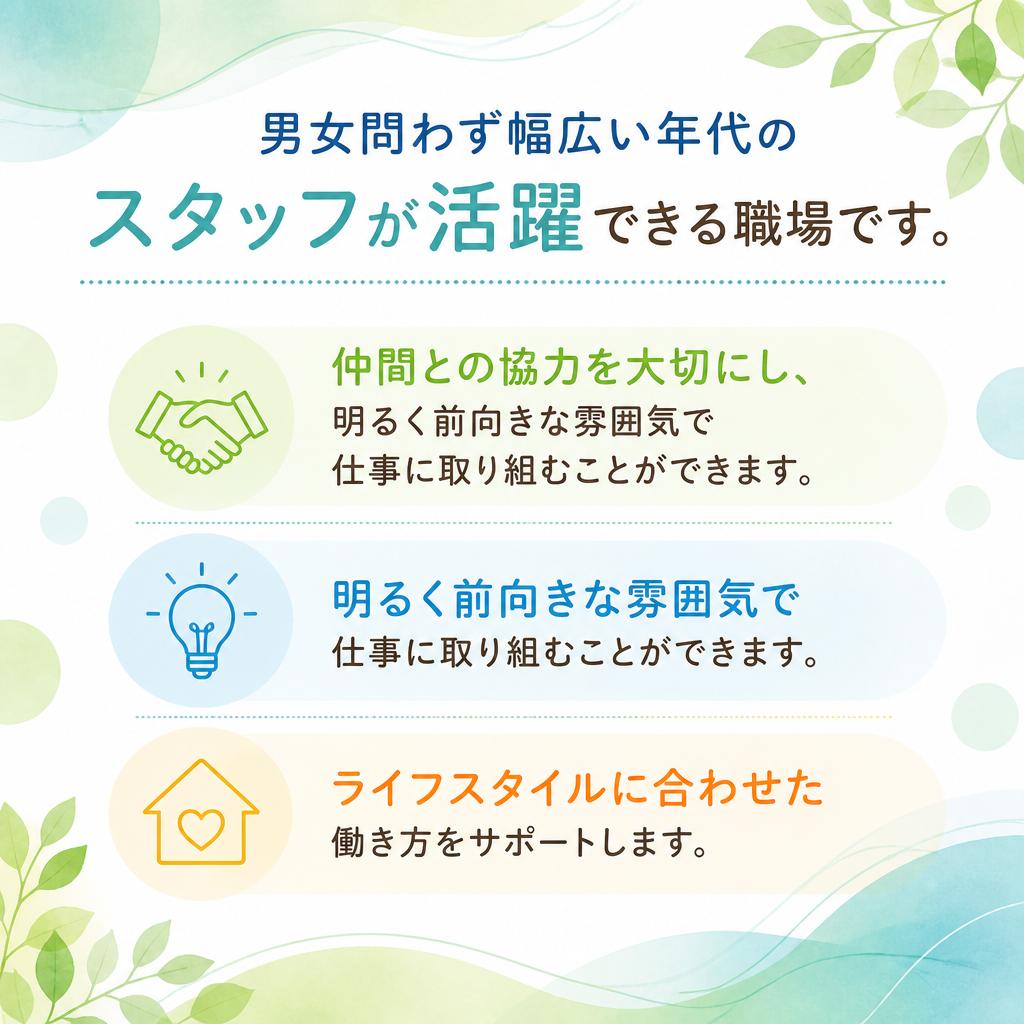 充実した職場環境