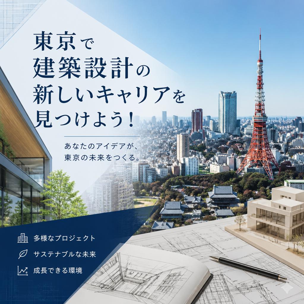 東京で建築設計の新しいキャリアを見つけよう！