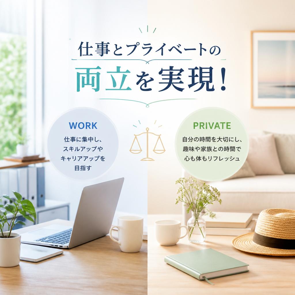 仕事とプライベートの両立を実現！