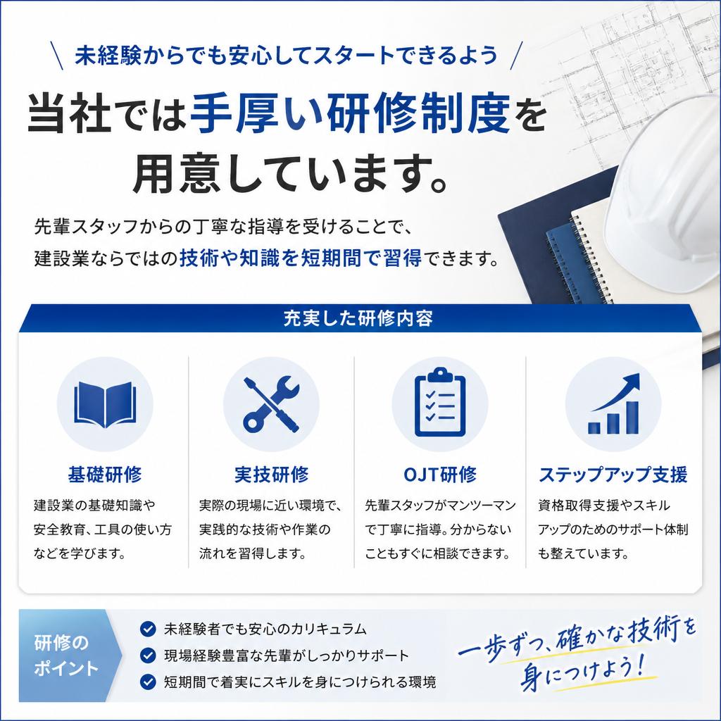 充実の研修制度