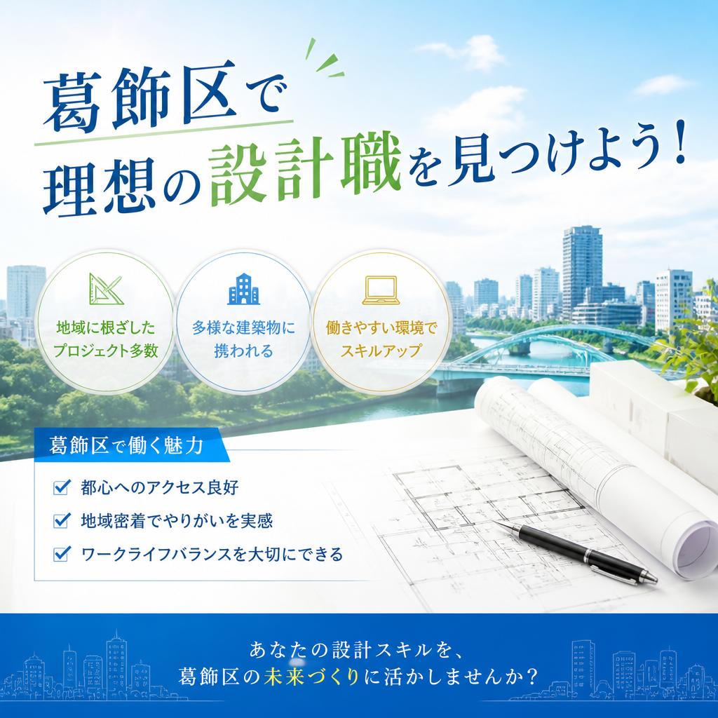 葛飾区で理想の設計職を見つけよう！