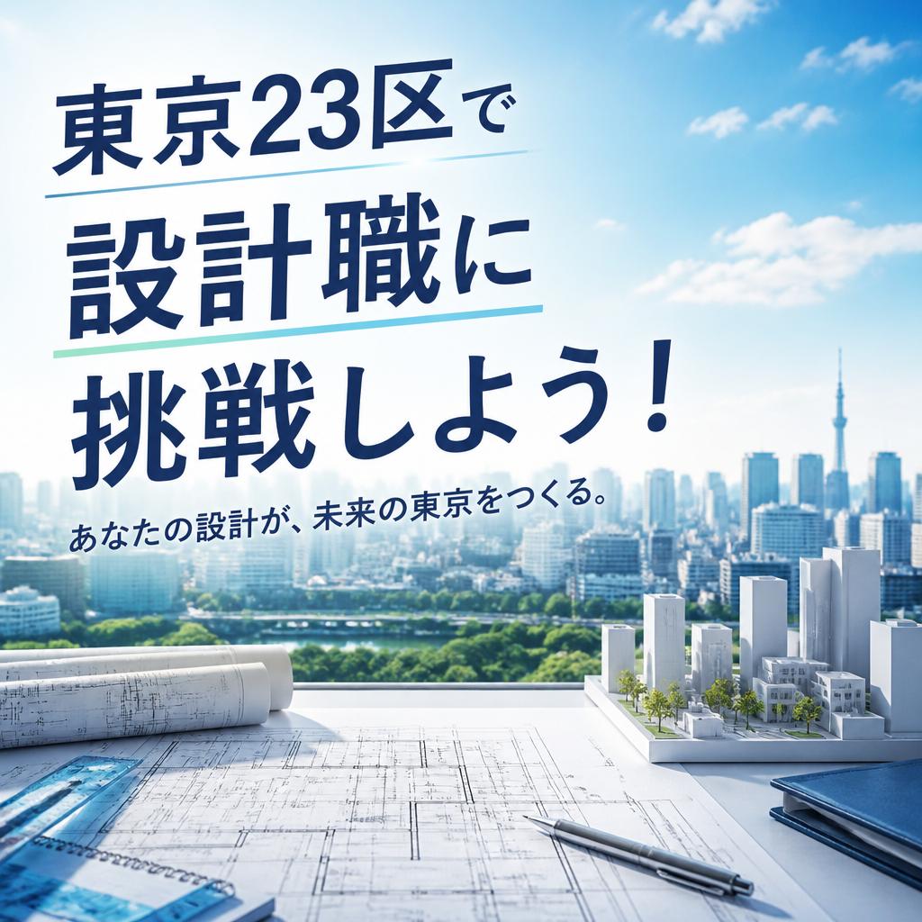 東京23区で設計職に挑戦しよう！