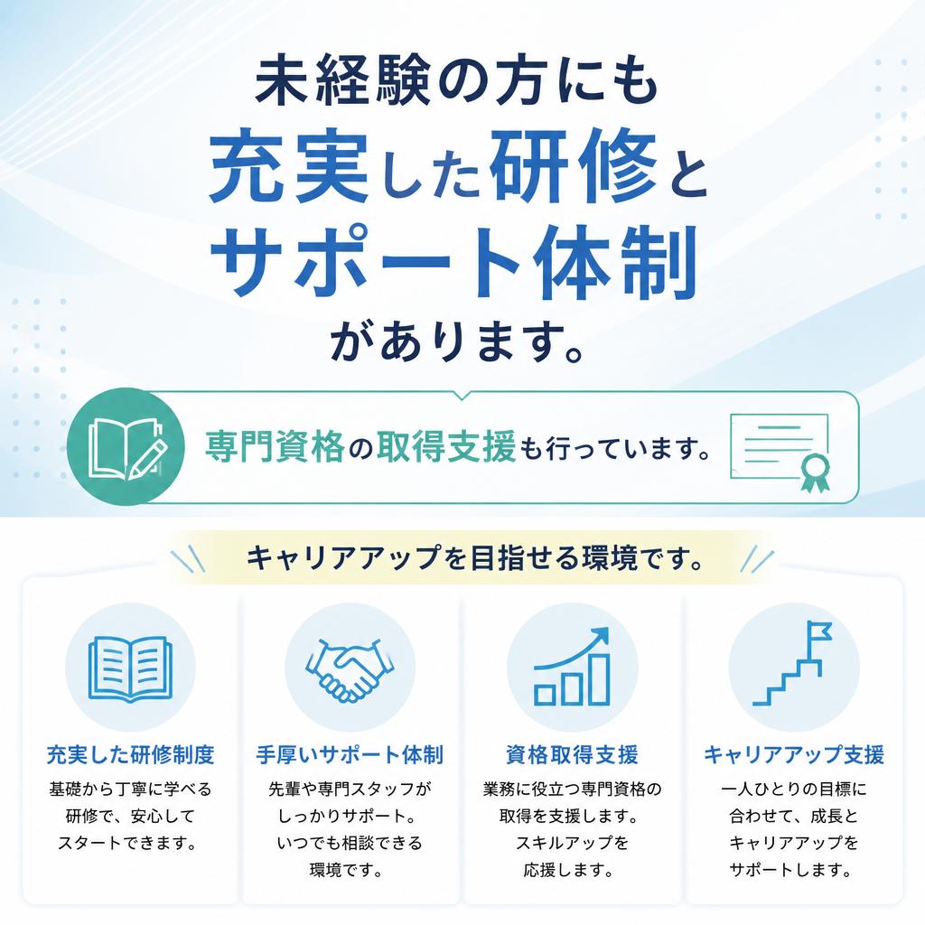 充実したサポート体制